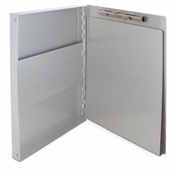 SAUNDERS Storage Clipboard Letter Sz Metal Silver, 1GEH6