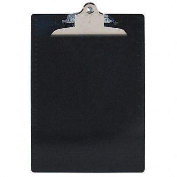 SAUNDERS Clipboard Letter Size Plastic Black, 1GEJ4