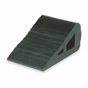 GRAINGER APPROVED Wheel Chock 4 In W x 3 In H Black, 1GUK4