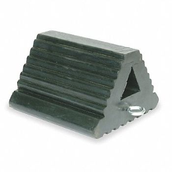 GRAINGER APPROVED Wheel Chock 9In W x 6 InH Black, 1GUL1