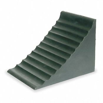 GRAINGER APPROVED Wheel Chock 7 1/4 In W x 9 3/8 InH Black, 1GUL2