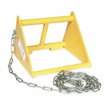 GRAINGER APPROVED Wheel Chock 9 3/4 In W x 7 3/4 In H, 1GUL3