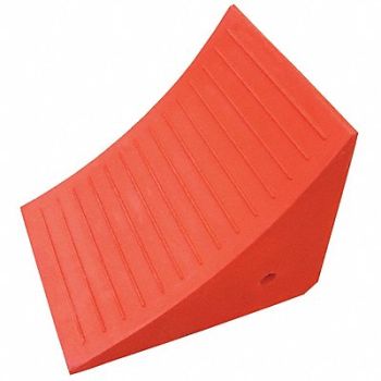 GRAINGER APPROVED Wheel Chock 14 1/2 In W 14 1/4 In H Orng, 1GUL6
