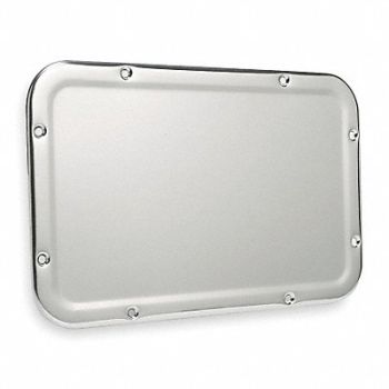 BRADLEY Security Wall Mirror 11 in W 17 in H, 1GYB8