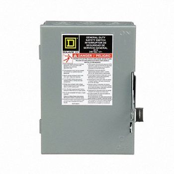 SQUARE D Safety Switch 240VAC 2PST 30 Amps AC, 1H247