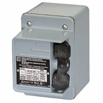 SQUARE D Manual Motor Starter 16A 600VAC 1P, 2BV78