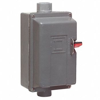 SQUARE D Manual Motor Starter NEMA 16A 600VAC 3P, 1H414