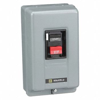 SQUARE D Manual Motor Starter NEMA 600VAC 3P, 1H417