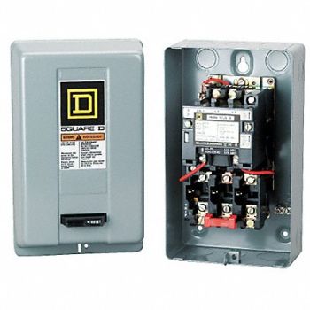 SQUARE D Magnetic Motor Starter NEMA 208V 3P 27A, 1H507