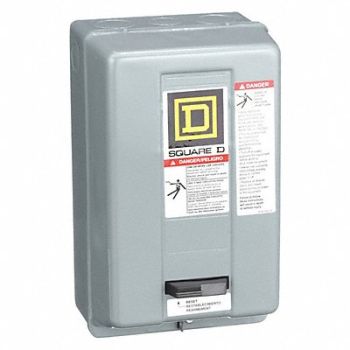 SQUARE D Magnetic Motor Starter NEMA 120V 3P 27A, 1H504