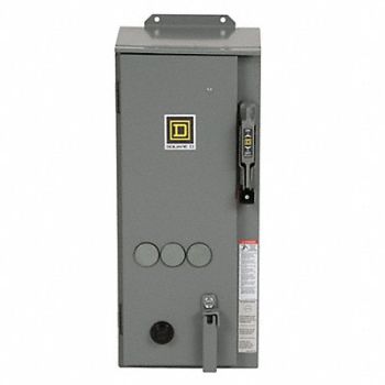 SQUARE D NEMA Fusible Str Size 0 120V Coil 12 Enc, 1H688