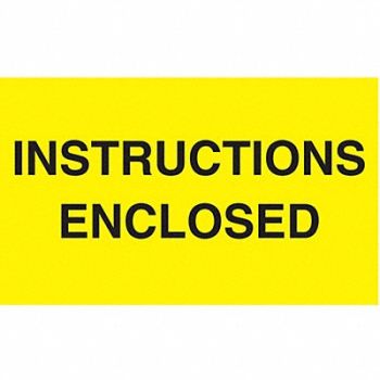 TAPECASE Instructional Label Contents PK500, 16U798