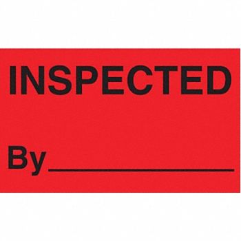 TAPECASE Instructional Label Inspection PK500, 16U802