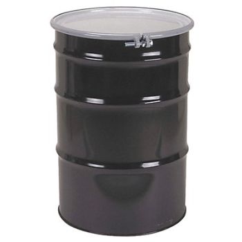 GRAINGER APPROVED Transport Drum Black 16ga 1.5mm, 1HBH2