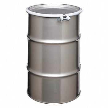 GRAINGER APPROVED Transport Drum Silver 18ga 1.2mm, 1HBH3