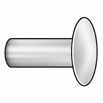 GRAINGER APPROVED Semi-Tubular Rivet 3/16x5/8 In PK50, 1HBX6