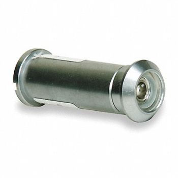 GRAINGER APPROVED Door Viewer Chrome 160 Deg Viewing Angle, 1HEW5