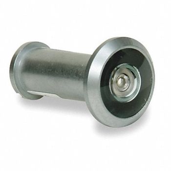GRAINGER APPROVED Door Viewer Chrome 200 Deg Viewing Angle, 1HEW7
