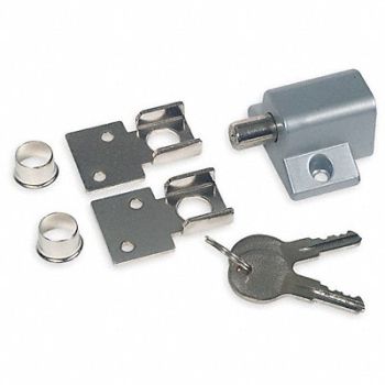 GRAINGER APPROVED Sliding Door or Window Lock Aluminum, 1HEZ8