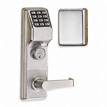 TRILOGY BY ALARM LOCK Electronic Lock Satin Chrome 12 Button, 3CCK1