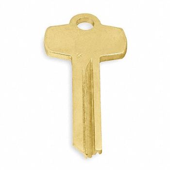 MASTER LOCK Key Blank Brass Best D Keyway 6 Pins, 1JAH4