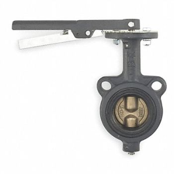 MILWAUKEE VALVE Butterfly Valve Wafer 8 In CI Buna Liner, 1JBL4