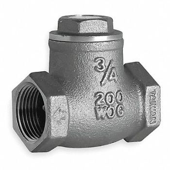 HAMMOND VALVE Swing Check Valve Brass 2 FNPT, 1JBX6