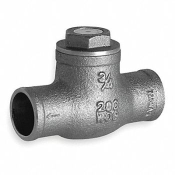 HAMMOND VALVE Swing Check Valve Brass 2 FNPT, 1JBY4