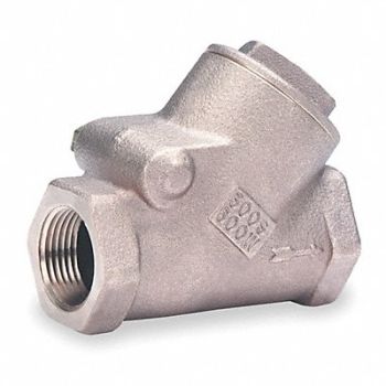 MILWAUKEE VALVE Y Swing Check Valve Bronze 1 FNPT, 1JLX9