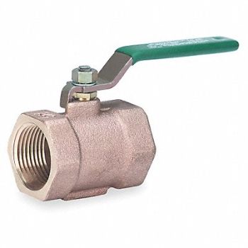 MILWAUKEE VALVE Disc Valve 1 Pc 1/4 In Bronze FNPT, 1JPL8