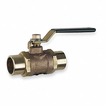MILWAUKEE VALVE Disc Valve 2 In Solder Bronze, 1JUA2
