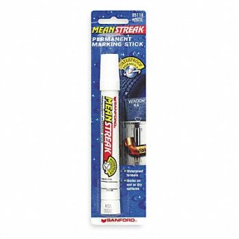 SHARPIE Permanent Marking Stick White Bullet, 1JU70