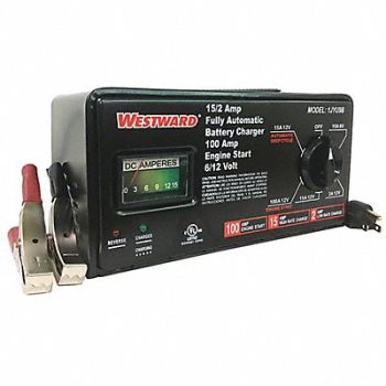 WESTWARD Battery Charger 6/12V (A) 100 A Start, 1JYU9