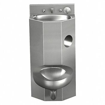 ACORN Concealed Prison Toilet Combo Unit Floor, 1JZL8