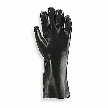 SHOWA Chemical Resistant Gloves Black Sz 10 PR, 3JRH5
