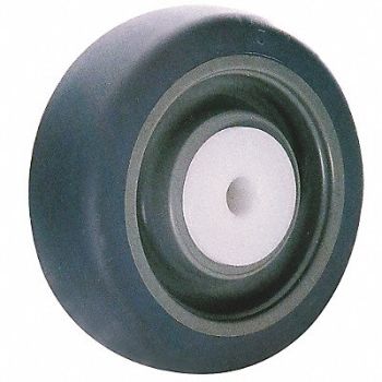 GRAINGER APPROVED Nonmark RBBR Tread Plastic Core Wheel, 1KB17