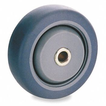 GRAINGER APPROVED Nonmark RBBR Tread Plastic Core Wheel, 1KA97