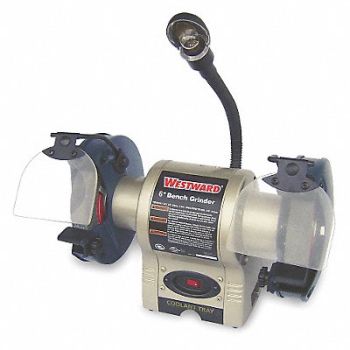 WESTWARD Bench Grinder 6 36 Grit 1/3HP, 1KEL8