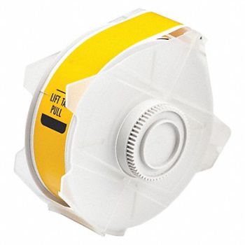 BRADY Tape Yellow 100 ft L 1-1/8 in W, 1KW22