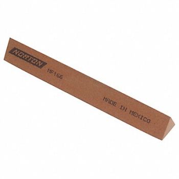 NORTON Sharpening File Tri A/O Orange/Brn Med, 1KYE7
