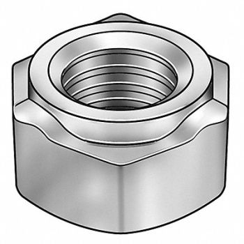 GRAINGER APPROVED Hex Weld Nut Steel 3/8 -16 3Proj 50PK, 1LAH4