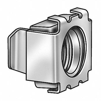 GRAINGER APPROVED Cage Nut CbStl 3/8 -16 .056x.66 PK20, 1LBE9