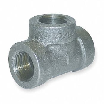 GRAINGER APPROVED Tee Malleable Iron 1 in NPT Class 300, 1LBN1