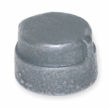 GRAINGER APPROVED Round Cap Malleable Iron 2 in FNPT, 1LBR6