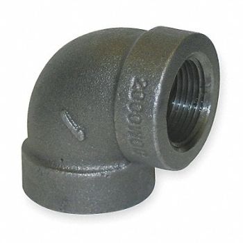 GRAINGER APPROVED 90 Elbow Malleable Iron 3 in FNPT, 1LBV1