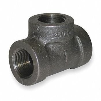 GRAINGER APPROVED Tee Malleable Iron 2 in Class 300, 1LBX9