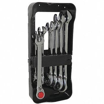 WESTWARD Combo Wrench St CV Steel Chrome Offset, 1LCE4