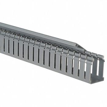 PANDUIT Wire Duct Hinging Cover Gray L 6 Ft, 1LER3