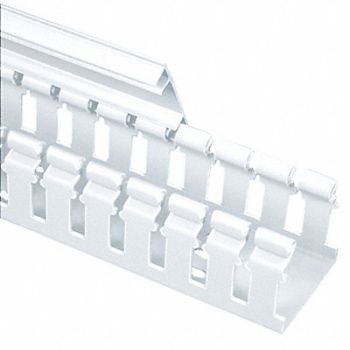 PANDUIT Wire Duct Hinging Cover White L 6 Ft, 1LER4