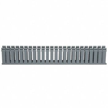 PANDUIT Wire Duct Wide Slot Gray L 6 Ft, 1LEP2
